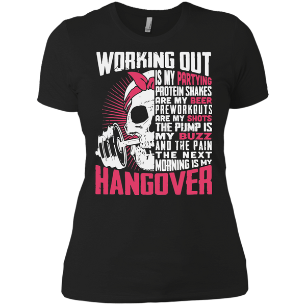 Working Out Is My Partying Protein Shakes Are My Beer Gym Fitness Workout T-Shirt