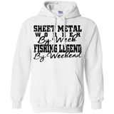 sheet metal worker by week fishing legend by weekend T-Shirt