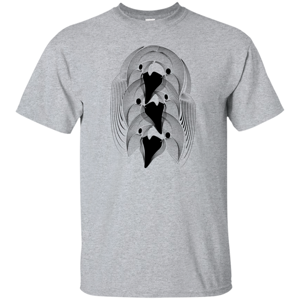three ravens geometric totem pole T-Shirt