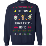 silent night santa's workshop we can work from home ho ho ho T-Shirt