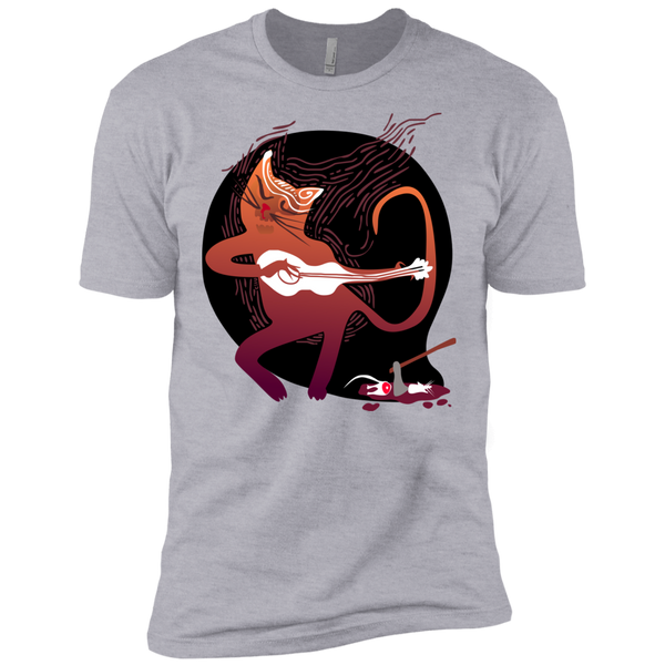singing cat with a guitar and dinner t- T-Shirt