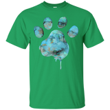 watercolor paw - blue T-Shirt