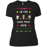 silent night santa's workshop we can work from home ho ho ho T-Shirt