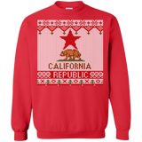 ugly christmas sweaters california republic state flag T-Shirt