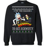 rick & morty sweater: tis the season to get schwifty sweater, T-Shirt