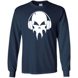 skull with headphones - white T-Shirt