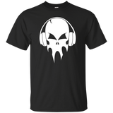 skull with headphones - white T-Shirt