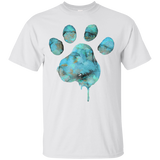 watercolor paw - blue T-Shirt