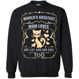 world's greatest mom loves her cat and her kids too
