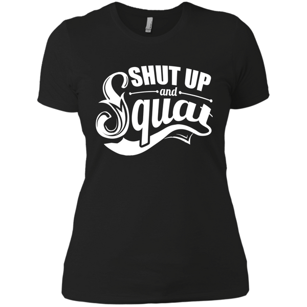 shut up and squat bodybuilding gym motivation T-Shirt