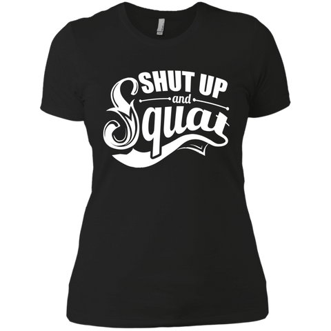 shut up and squat bodybuilding gym motivation T-Shirt