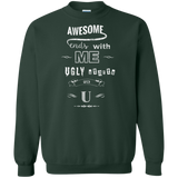 ugly christmas sweaters awesome starts with me, ugly starts with u T-Shirt