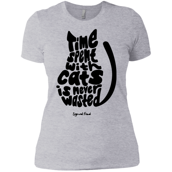 time spent with cats is never wasted sigmund freud quote T-Shirt