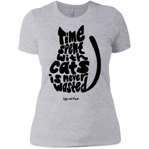 time spent with cats is never wasted sigmund freud quote T-Shirt