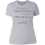 sherlock holmes - impossible probable truth sweatshirt T-Shirt