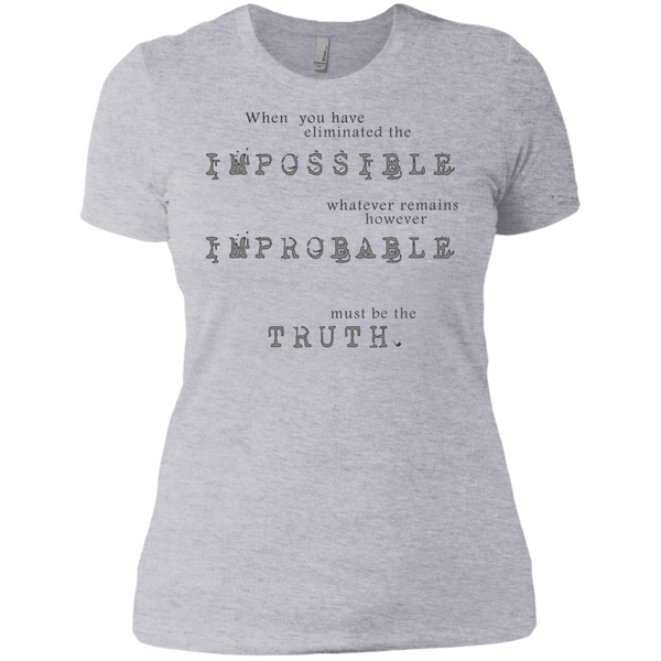 sherlock holmes - impossible probable truth sweatshirt T-Shirt