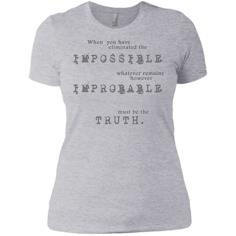 sherlock holmes - impossible probable truth sweatshirt T-Shirt