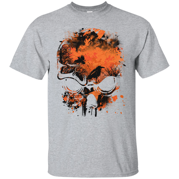 Wicked Skull Crows And Trees - Distressed Grunge Sweatshirt T-Shirt