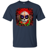skull girl dia de los muertos halloween T-Shirt