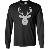 White Tail Deer Buck In Knit Style Holiday Sweater T-Shirt