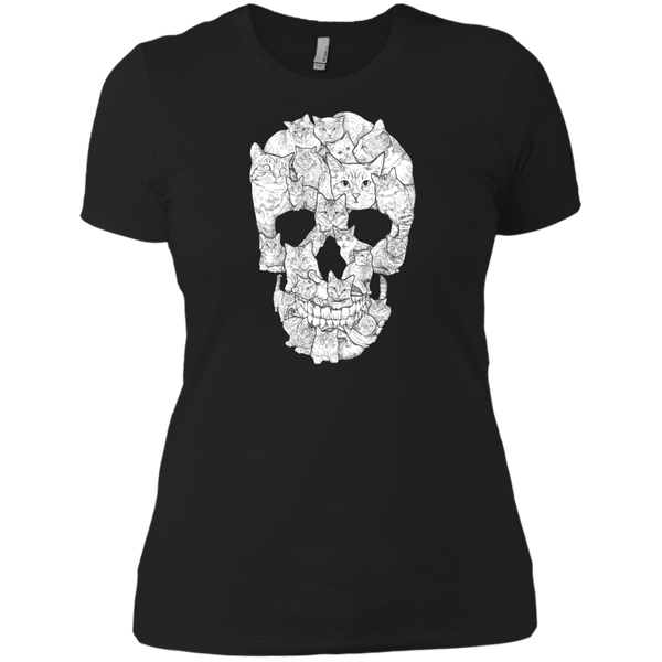 sketchy cat skull T-Shirt
