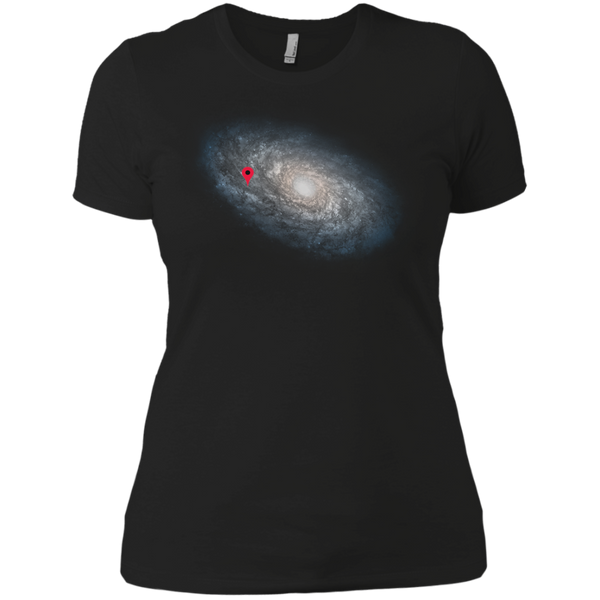 we are here! galactic location T-Shirt