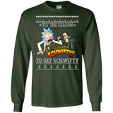 rick & morty sweater: tis the season to get schwifty sweater, T-Shirt