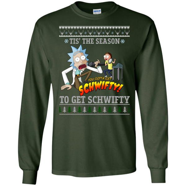 rick & morty sweater: tis the season to get schwifty sweater, T-Shirt