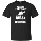 weekend forecast rugby with a chance of drinking T-Shirt