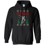 skateboarding christmas holiday sweater T-Shirt