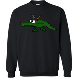 ugly christmas sweaters cool funny christmas alligator with antlers T-Shirt