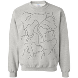 simple abstract dog puppy lover art black and white sweatshirt T-Shirt