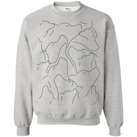 simple abstract dog puppy lover art black and white sweatshirt T-Shirt