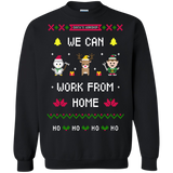 silent night santa's workshop we can work from home ho ho ho T-Shirt