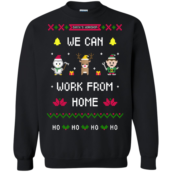 silent night santa's workshop we can work from home ho ho ho T-Shirt