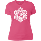 white lotus flower yoga om tank tops & T-Shirt