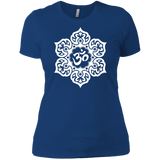 white lotus flower yoga om tank tops & T-Shirt