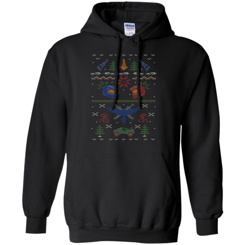 ugly red vs blue christmas sweater holiday sweater T-Shirt