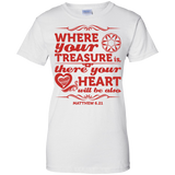 Where Your Treasure Is There Your Heart Will Be Also  T-Shirt