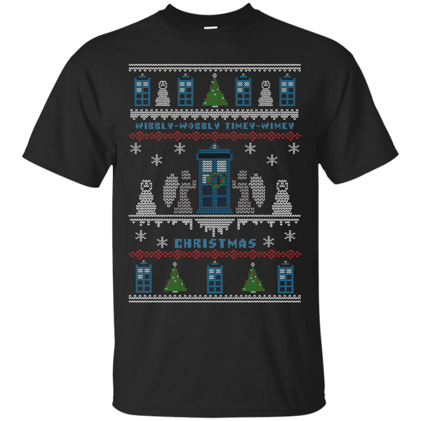 Wibbly-wobbly Timey Wimey Christmas Holiday Sweater T-Shirt
