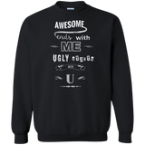 ugly christmas sweaters awesome starts with me, ugly starts with u T-Shirt