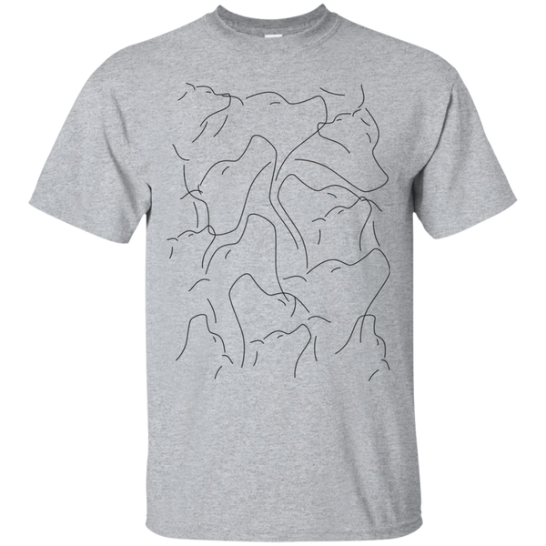 simple abstract dog puppy lover art black and white sweatshirt T-Shirt