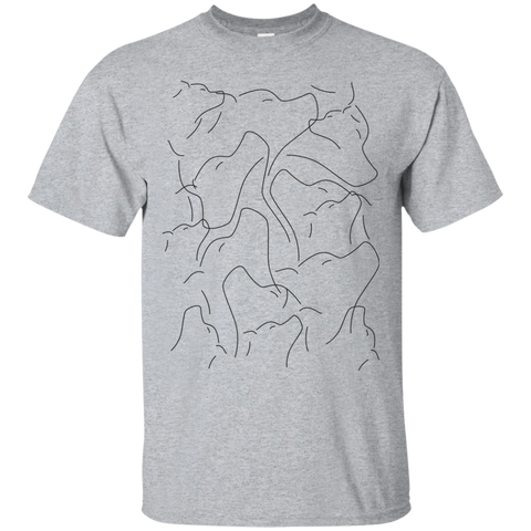 simple abstract dog puppy lover art black and white sweatshirt T-Shirt