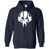 skull with headphones - white T-Shirt