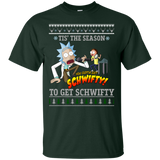 rick & morty sweater: tis the season to get schwifty sweater, T-Shirt