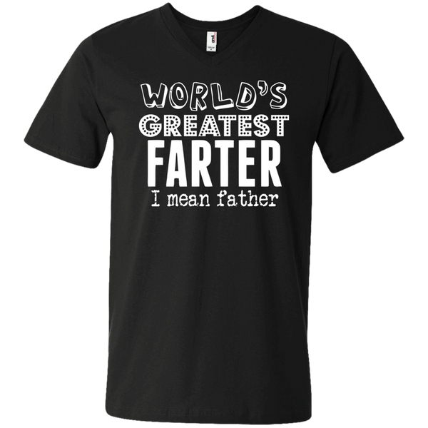 World's Greatest Farter, I Mean Father- Gift For Dad Men's T-Shirt