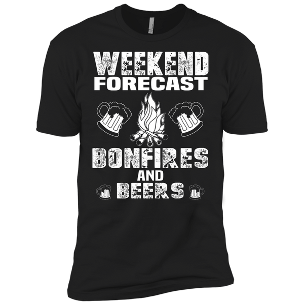 weekend forecast bonfires and beers T-Shirt