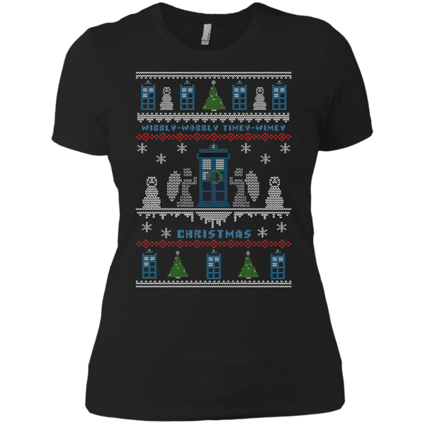 Wibbly-wobbly Timey Wimey Christmas Holiday Sweater T-Shirt