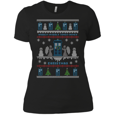 Wibbly-wobbly Timey Wimey Christmas Holiday Sweater T-Shirt
