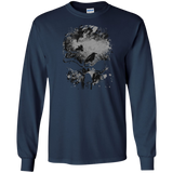 skull, trees and crow - wicked grunge design halloween T-Shirt